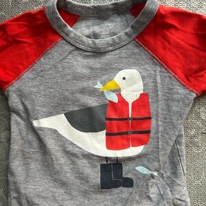 Tea Collection - EUC- cute seagull 3/4 shirt - soft and stylish